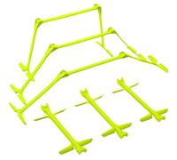 QUICKPLAY Pro Quick-Click Set de 6 Haies d’Entrainement reglables