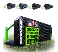 QUICKPLAY REPLAY Planche de rebond portable double surface angle réglable, sac de sable, équipement d'entraînement de football pour contrôle, passes et tir (2 tailles)