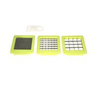 QuickPush Hachoir alimentaire (BR-QP-02) : lot de 3 lames de rechange et 1 brosse de nettoyage