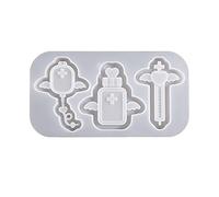 Quicksands Moule en silicone pour porte-clés et pendentif en résine époxy pour fabrication de bijoux