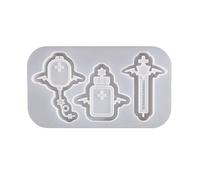 Quicksands Moule en silicone pour porte-clés et pendentif en résine époxy pour fabrication de bijoux