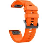 Quickz-it Bracelet pour Garmin Fenix 5/6/7,5+/6/7 Pro Solar & Sapphire | Forerunner 745/935/945 & LTE/955/965 | Instinct 2/2 Solar | Approach S60/S62/S70 | D2 Delta | D2 Mach 1 | Epix (Gen 2) (Orange)