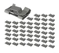 Quiclume Lot de 50 clips de câble solaire en acier inoxydable 304 sans | Lot de 20/50 clips en acier inoxydable 304, montage sans outil, design barbelé, pour gestion des câbles PV.