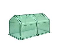 Quictent Mini Serre Portable avec Grandes Portes à Fermeture éclair - 180,3 x 91,4 x 91,4 cm (l x P x H) - 50 étiquettes pour Plantes de Type T incluses (Vert)