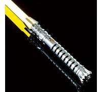 QUICTIGRY Sabre laser, sabre laser LED avec 19 couleurs RVB, 18 polices sonores et balancement fluide, sabre laser en alliage d'aluminium, sabre laser pour adultes pour accessoires d'Halloween et de