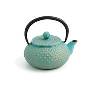 Quid 7407046 - Théière Fer 0,5 cl Avec Filtre Inox, Couleur multicolore (Turquoise / Or)