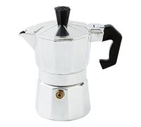 Quid 7579001-Aluminium Cafetière 1tasse Cesena Quid, Couleur Acier, 12x 7x 13cm