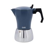 Quid Baltic Cafetière en aluminium fondu 12 tasses Acier inoxydable Compatible vitrocéramique Convient à induction Norme Sécurité garantie