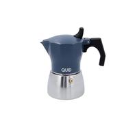 Quid Baltic Cafetière en aluminium fondu 3 tasses Acier inoxydable Compatible vitrocéramique Convient à induction Norme Sécurité garantie