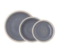 Quid Baltic Service de table en céramique 18 pièces 6 personnes Autres céramiques Passe au micro-ondes Conservez les assiettes dans un endroit sec et ventilé empilable