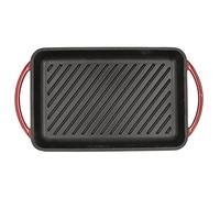 Quid Bidasoa Fierro Grill Rectangulaire Fer émaillé 22 x 40 cm Rouge