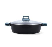 Quid Confort Boîte à tarte en aluminium moulé 32 cm - 5,5 l aluminium compatible vitrocéramique, convient à induction, 2 couches antiadhésives