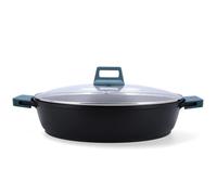 Quid Confort Boîte à tarte en aluminium moulé 36 cm - 7,2 l aluminium compatible vitrocéramique, convient à induction, 2 couches antiadhésives