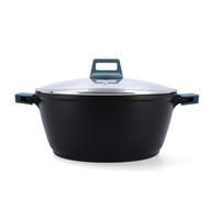 Quid Confort Casserole en aluminium moulé 32 cm - 9,2 l Aluminium Convient pour vitrocéramique Convient à l'induction 2 couches antiadhésives