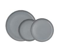 Quid Duna Service de table en céramique 12 pièces 4 personnes Gris