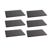 Quid Gastro Fresh Lot de 6 plateaux en ardoise 40 x 30 cm Ne passe pas au micro-ondes Recyclable