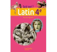 Quid novi? - Latin 4e - Livre élève Edition 2011 - Claude Lelièvre - Hachette Education - broché - Scolaire / Universitaire