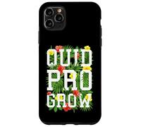 Quid Pro Grow Jardinière Texte Floral Fleurs de Jardin printanier Coque pour iPhone 11 Pro Max