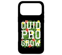 Quid Pro Grow Jardinière Texte Floral Fleurs de Jardin printanier Coque pour iPhone 17 Pro Max
