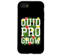 Quid Pro Grow Jardinière Texte Floral Fleurs de Jardin printanier Coque pour iPhone SE (2020) / 7/8