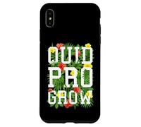 Quid Pro Grow Jardinière Texte Floral Fleurs de Jardin printanier Coque pour iPhone XS Max