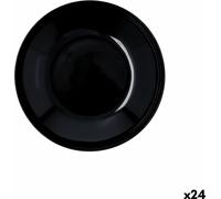 Quid Select Basic Black Assiette mélamine 23 cm (24 pièces) - Marque : Quid - EAN : 8414793733700