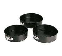 Quid Sweet Grey Set 3 moules amovibles Acier laqué 24/26/28cm Noir
