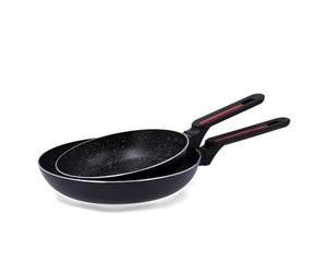 QUID TENTACION - Set de 2 poêles en aluminium pressé 20 cm - 24 cm