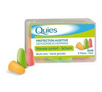 Quies Protection auditive en mousse 3 paires Couleurs assorties