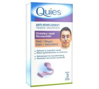 Quies – Dilatateur nasal anti-ronflement – taille petit/moyen – pack 3 mois