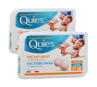 Quies - Boules Quies de Protection Auditive à la Cire Naturelle - Lot de 2 Boites de 24 Boules
