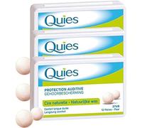 Quies - Boules Quies de Protection Auditive à la Cire Naturelle - Lot de 3 Boites de 24 Boules (3)