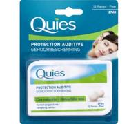 Quies Protection Auditive à la Cire Naturelle 12 Paires