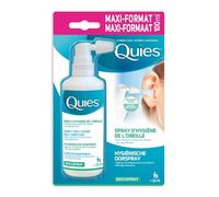 QUIES Spray Auriculaire Hygiène de l'Oreille aux Oligo-Éléments d'Origine Marine - Format 100 mL - Sans Gaz Propulseur - Pour Toute la Famille - Lot de 2
