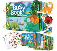 Quiet Book Busy Board Jouet Montessori pour Enfant Livre Calme Livre Occupé Éducatif Jouets d'Activité et de Développement avec l'Apprentissage des Compétences de Vie, le Tri Des Couleurs et l'Apprent