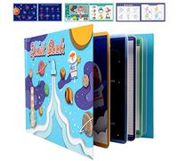 Quiet Book, Livre Calme Montessori pour Tout-Petits - Jouet Sensoriel 3D Interactif pour Enfants de 1 à 4 Ans