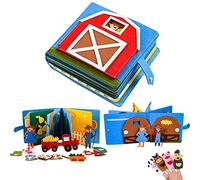 Quiet Book® | Livre d'emploi en feutre 3D Jouet éducatif sensoriel | Jouet éducatif pour enfants d'âge préscolaire Busy Book | Tableau d'activités pour enfants de 1 à 6 ans