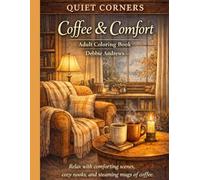 Quiet Corners Coffee and Comfort: Adult Coloring Book of Cozy Reading Spaces for Relaxation