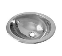 Quiet Designs Évier ovale portable en acier inoxydable pour une utilisation efficace dans les camping-cars, yachts et petits espaces, évier ovale moderne