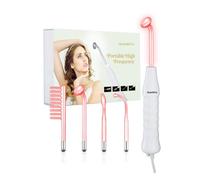 Quiet&Far Machine à haute fréquence pour soins de la peau pour réduire les rides et raffermir la peau Baguette faciale haute fréquence avec 4 tubes