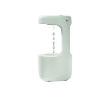 Quiet Humidificateur anti-gravité créatif : lumière ambiante à flux inversé en forme de goutte d'eau ultra silencieuse for les espaces domestiques de 31 à 40 ㎡(Green)