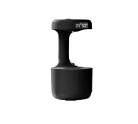 Quiet Humidificateur anti-gravité créatif : lumière ambiante à flux inversé en forme de goutte d'eau ultra silencieuse for les espaces domestiques de 31 à 40 ㎡(Black)