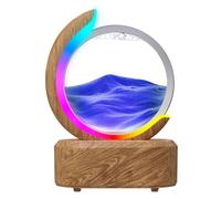 Quiet Humidificateur d'aromathérapie en forme de sablier : lampe d'ambiance à 7 couleurs, parfum automatique, ultra silencieux for une maison de 41 à 60 ㎡(Wood grain)