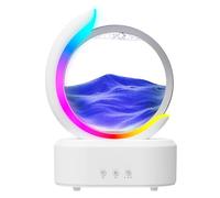 Quiet Humidificateur d'aromathérapie en forme de sablier : lampe d'ambiance à 7 couleurs, parfum automatique, ultra silencieux for une maison de 41 à 60 ㎡(White)