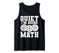 Quiet I'm Doing Math Powerlifting Geek Débardeur