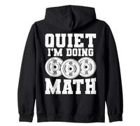 Quiet I'm Doing Math Powerlifting Geek Sweat à Capuche