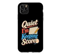 Quiet I'm Keeping Score Softball Scorekeeper Humour Coque pour iPhone 11 Pro Max