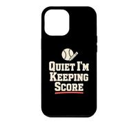 Quiet I'm Keeping Score Softball Scorekeeper Humour Coque pour iPhone 12 Pro Max