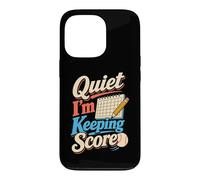 Quiet I'm Keeping Score Softball Scorekeeper Humour Coque pour iPhone 13 Pro