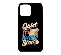 Quiet I'm Keeping Score Softball Scorekeeper Humour Coque pour iPhone 13 Pro Max